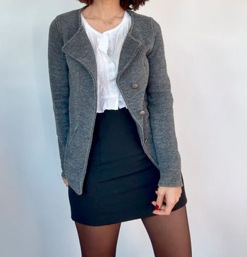 Veste grise en laine Zara XS - très bon état