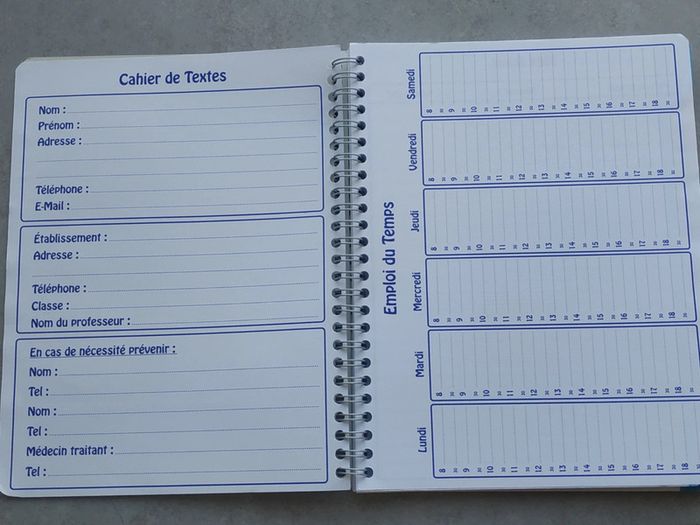 Cahier de texte 2024-2025 (neuf) - photo numéro 2