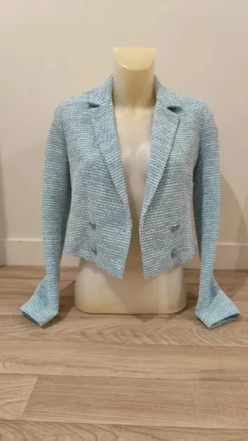 Blazer bleu vintage chaud T34 - Naf Naf