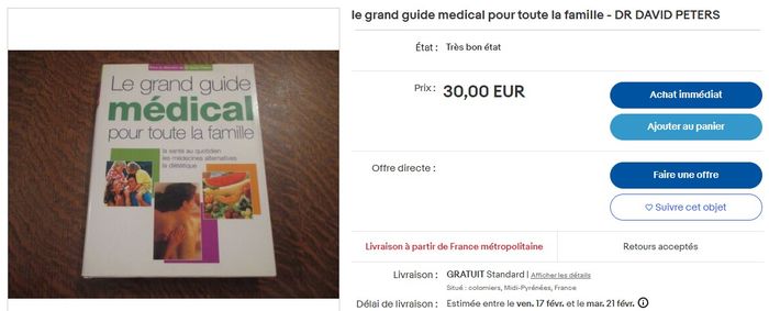 Livre : Le grand guide médical pour toute la famille - Très bon état - photo numéro 9
