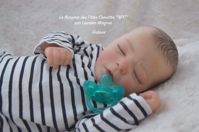 Gabriel poupée bébé Reborn authentique 🩵 - photo numéro 2
