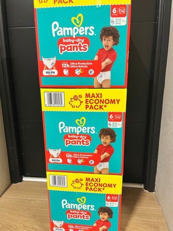 couches pampers taille 6