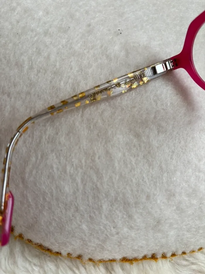 Lunettes paname tronche de cake rose et dorées - photo numéro 4