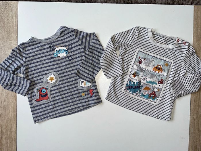 2 t-shirts manches longues In extenso 2 ans