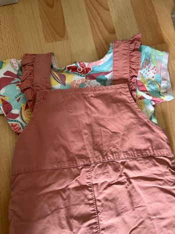 Ensemble tee shirt salopette