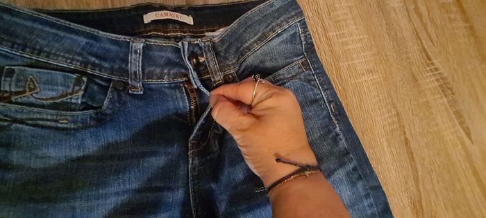 Pantacourt ou pantalon 3/4 jean femme camaieu - photo numéro 3