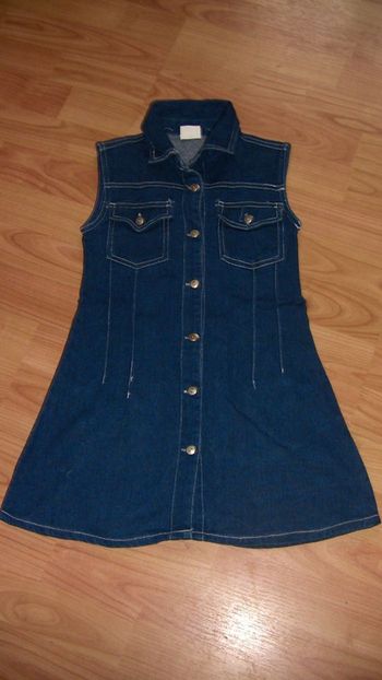 Robe façon jean sans manches 6 ans