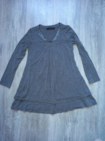 robe grise calvin klein jeans taille 8 ans