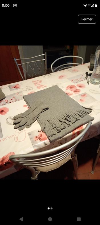Écharpe et gants 