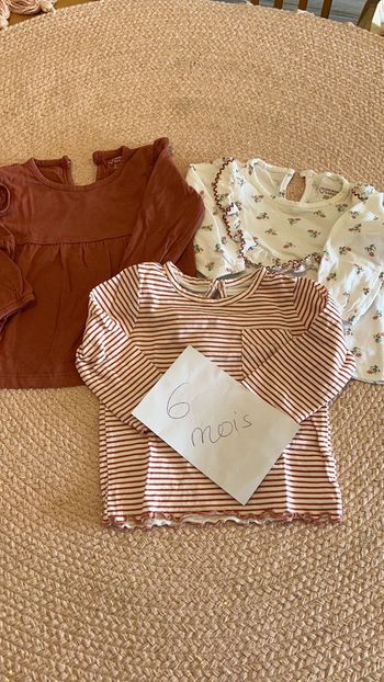 Lot de 3 tee-shirts manches longues