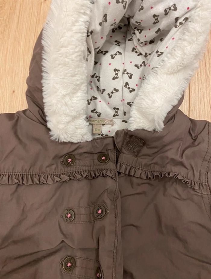 Manteau 12 mois marron - photo numéro 2