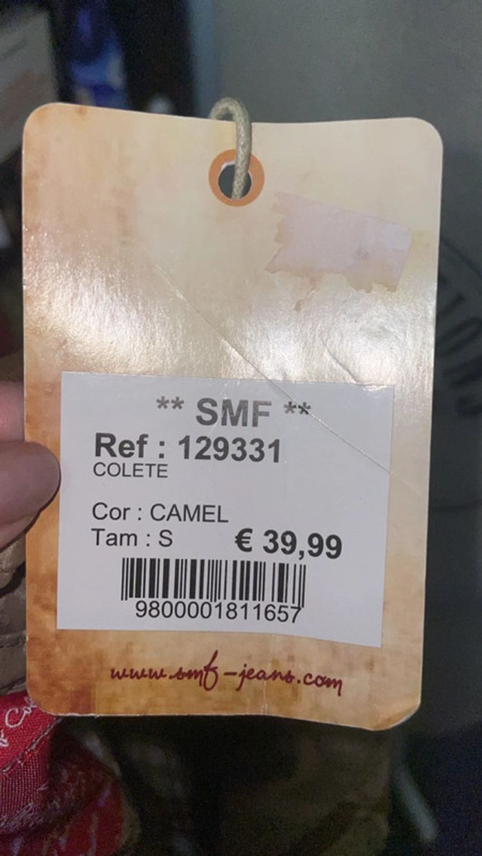 Veste sans manches SMF camel neuve (taille S) - photo numéro 5