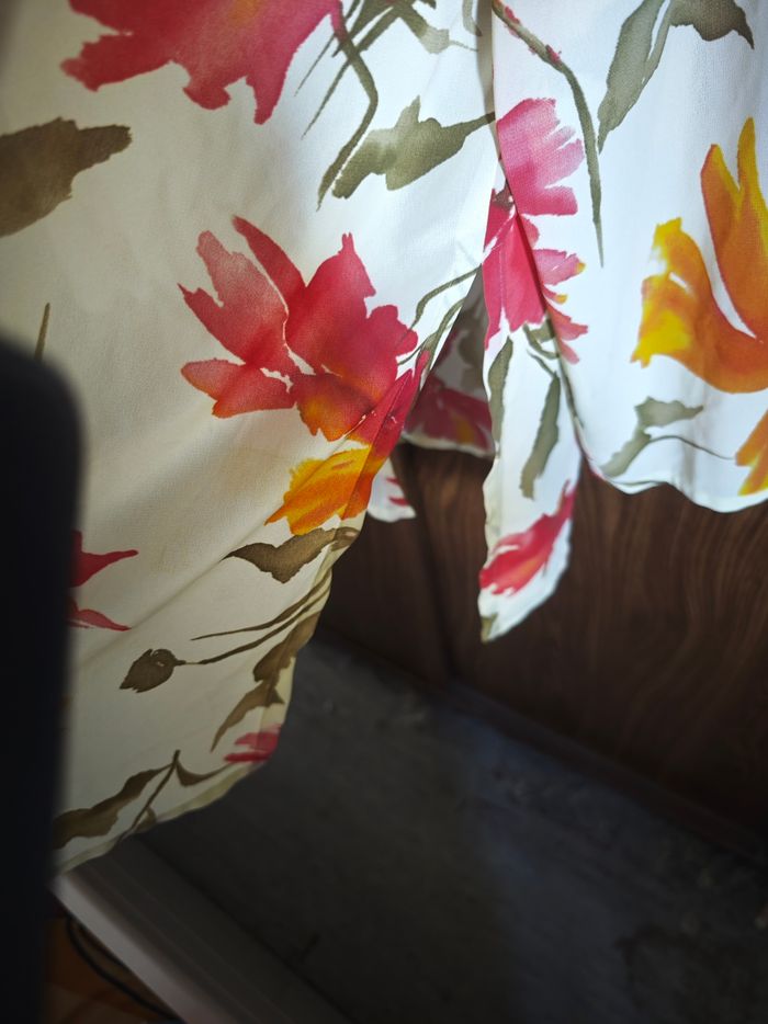 Blouse/kimonos en voile jaune taille 48 - photo numéro 4