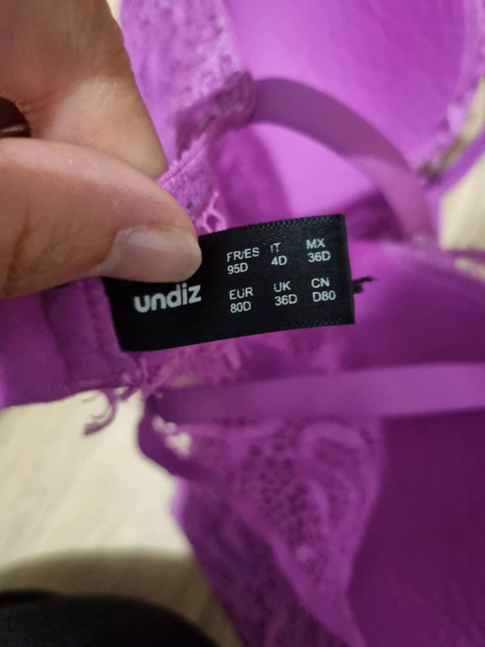 Soutien gorge rose undiz - photo numéro 2