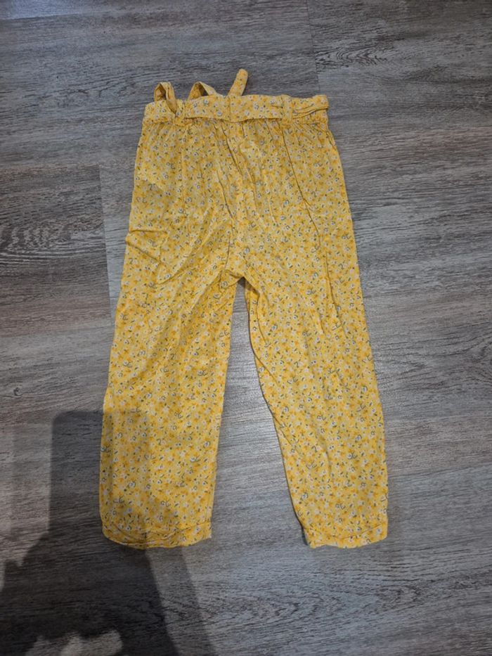 Pantalon été léger jaune à fleurs - photo numéro 3