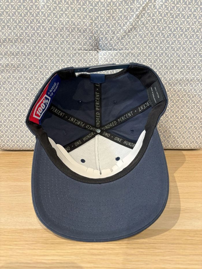 Casquette Bleue Unie "100%" - photo numéro 3