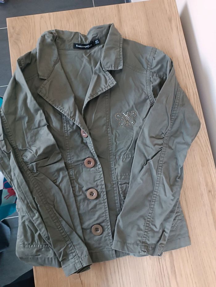 Veste légère kaki 8 ans tout compte fait