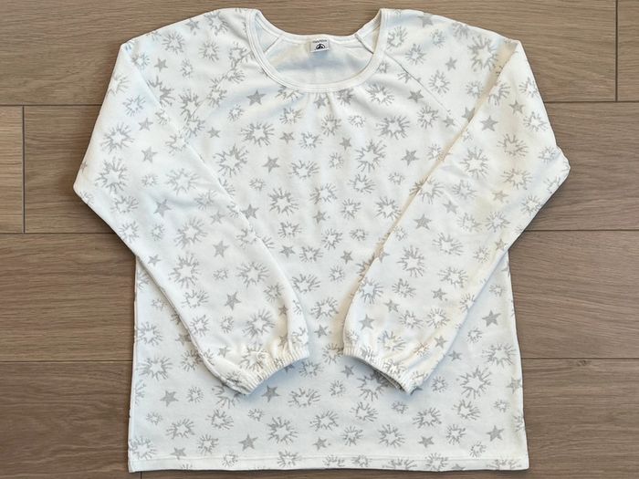 Pyjama chaud en velours scintillant collection Noël Petit bateau T-12 ans - photo numéro 2