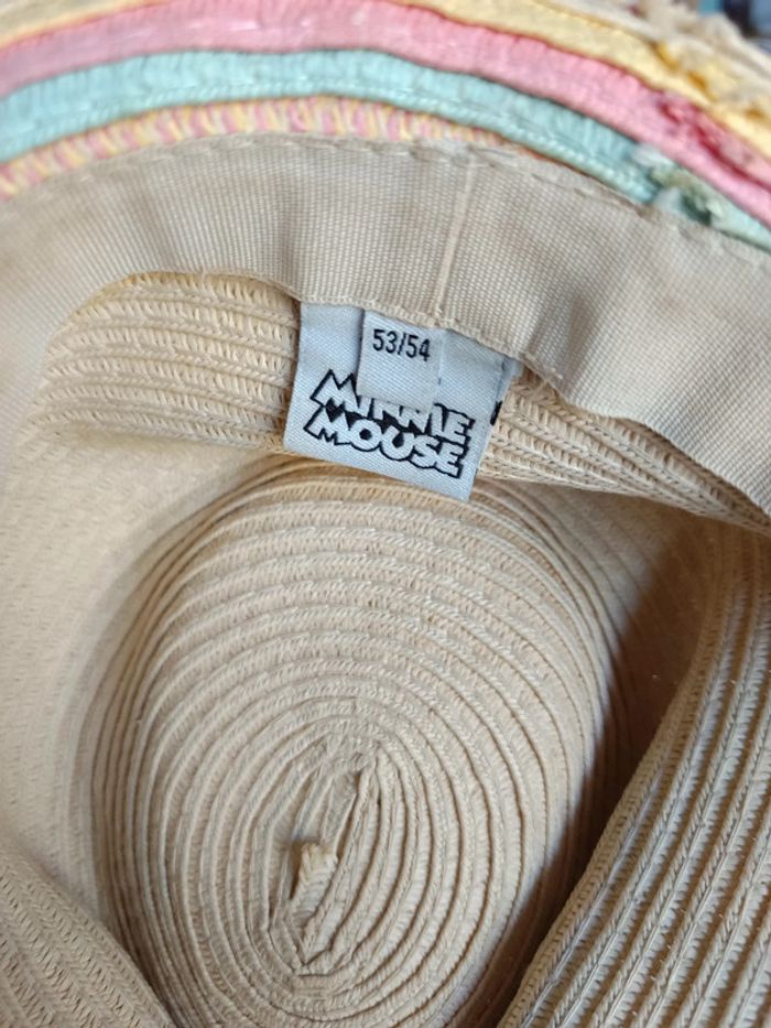 Chapeau Minnie en paille - photo numéro 2