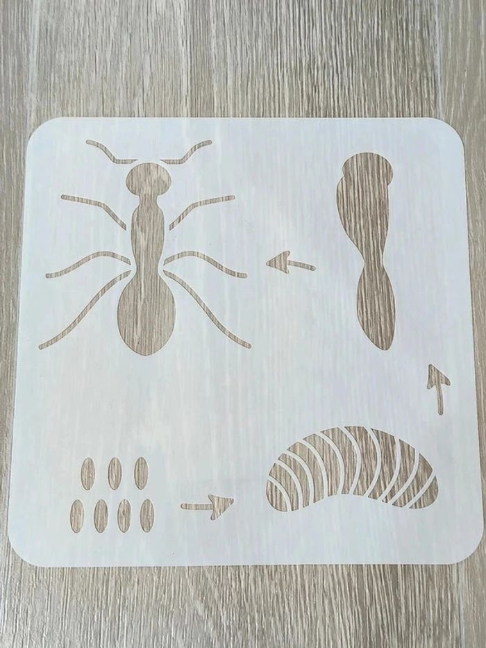 Pochoir du cycle de vie de la fourmi - photo numéro 2