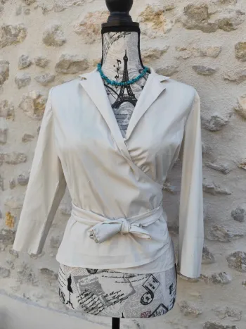Magnifique haut femme cache coeur taille 38 purificacion Garcia