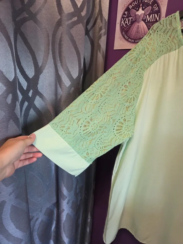 Tunique fluide dentelle T52 – Made in Italy - photo numéro 3