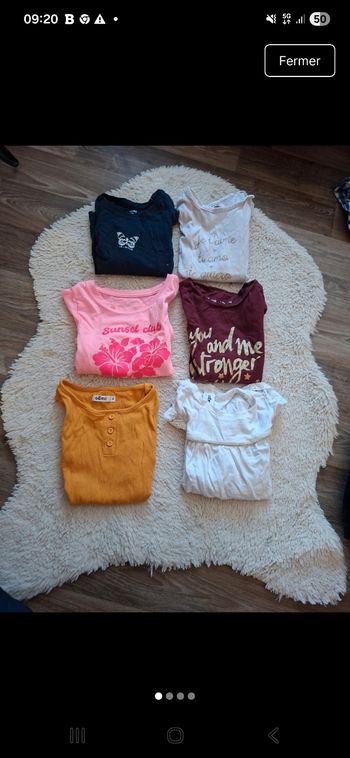 Lots tee shirt fille