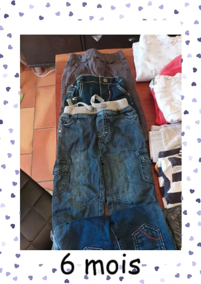 Lot 6 mois garçon demi saison et hiver 24 pièces - photo numéro 3
