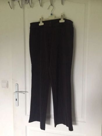 Pantalon évasé marron 38