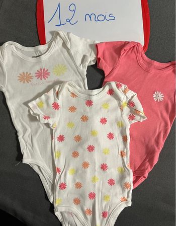 Lot. 3 bodys manches courtes Orchestra 12 mois