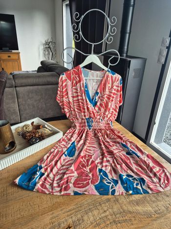 Robe Magique Courte Femme Corail Taille Unique