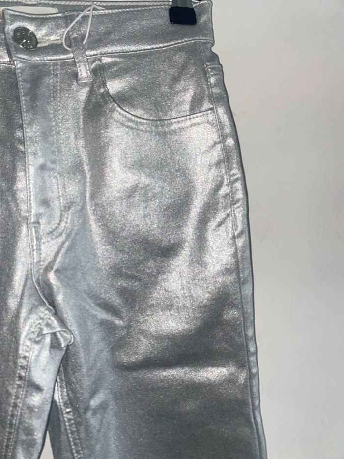 Pantalon brillant argenté - photo numéro 3