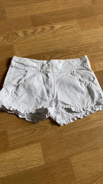 Short blanc été tartine et chocolat