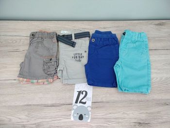 Lot de 4 shorts garçon 12 mois 