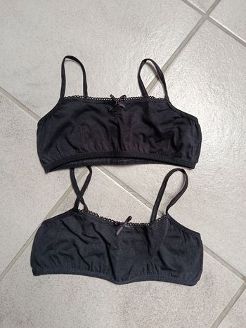 2 Brassières noires Tissaia
