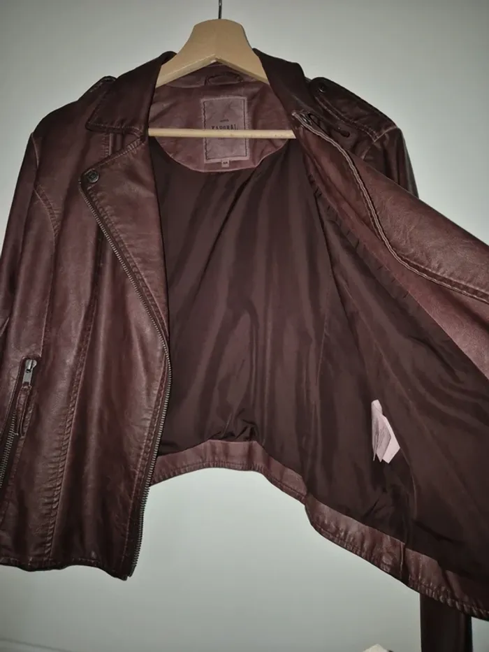 Perfecto femme Kaporal aubergine - photo numéro 4