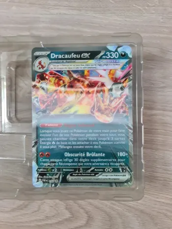 Carte pokémon géante jumbo Dracaufeu ex teracristal promo 056