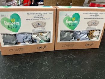 Lot 2 boîtes de 3 culottes lavables Pampers hybrides, code remise 30 %