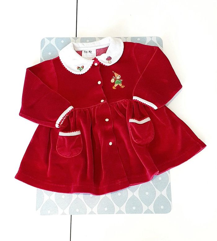 Robe velours - 6M
