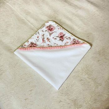 cape de bain lapin rose