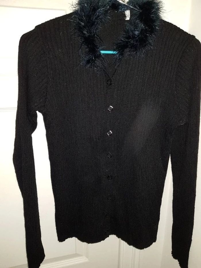 Cardigan fourrure