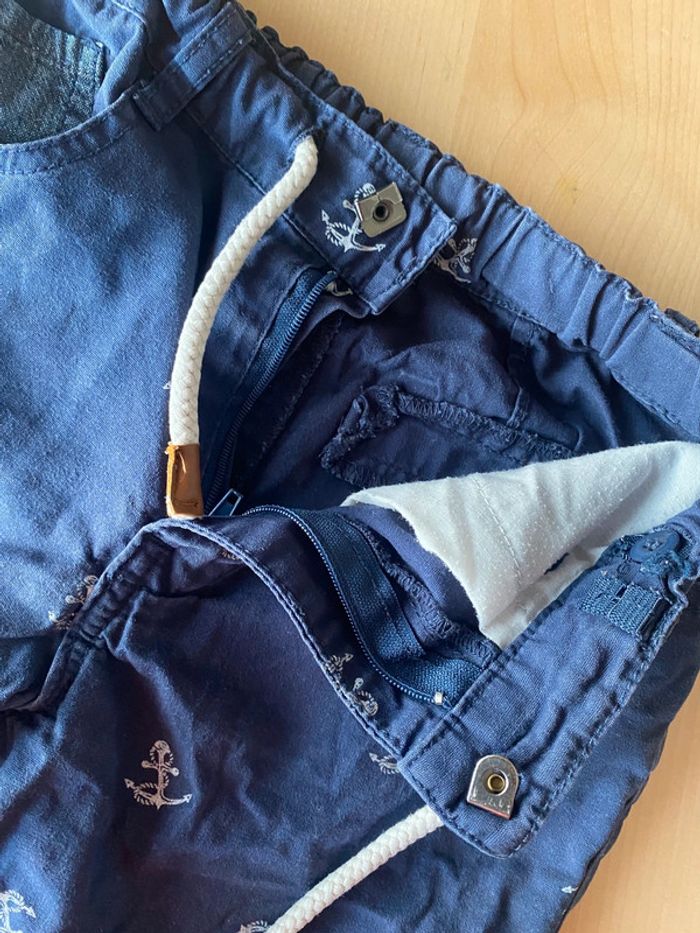 Short garçon tissaia 6 ans bleu encre marine bermuda - photo numéro 3