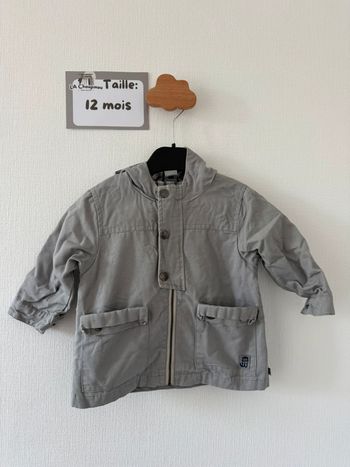 Veste grise - taille 12 mois 🌼