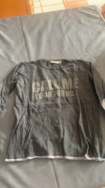 Pull gris 10 ans