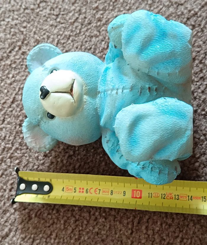 Tirelire vintage ours bleu - photo numéro 3