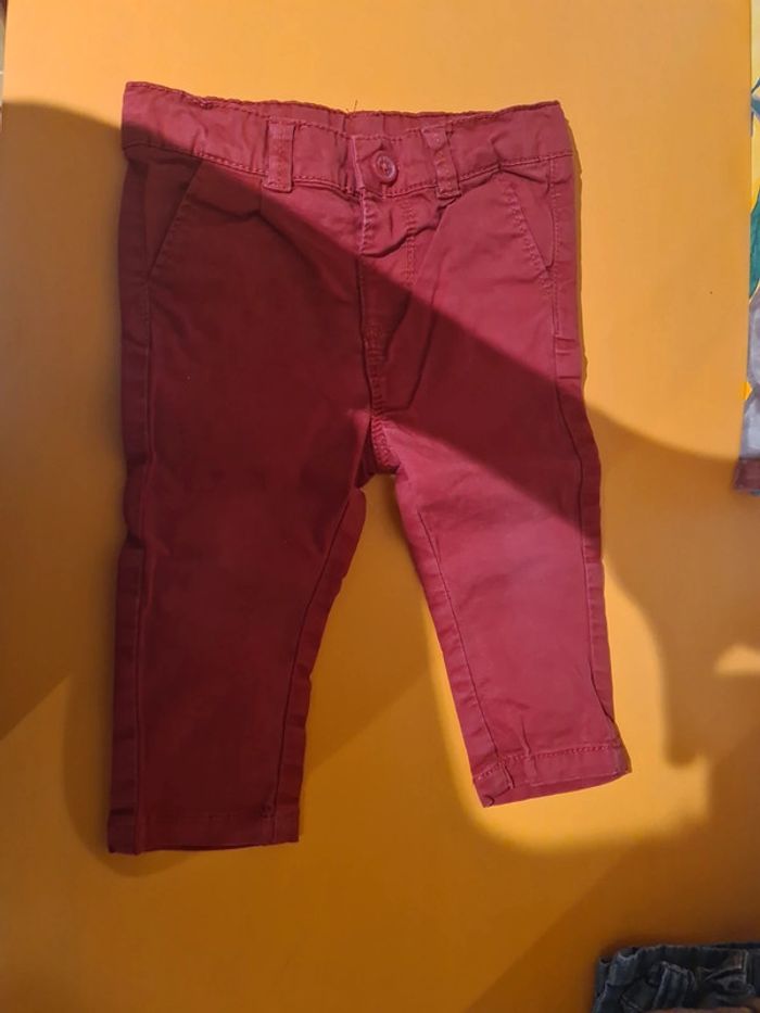 Pantalon jeans rouge