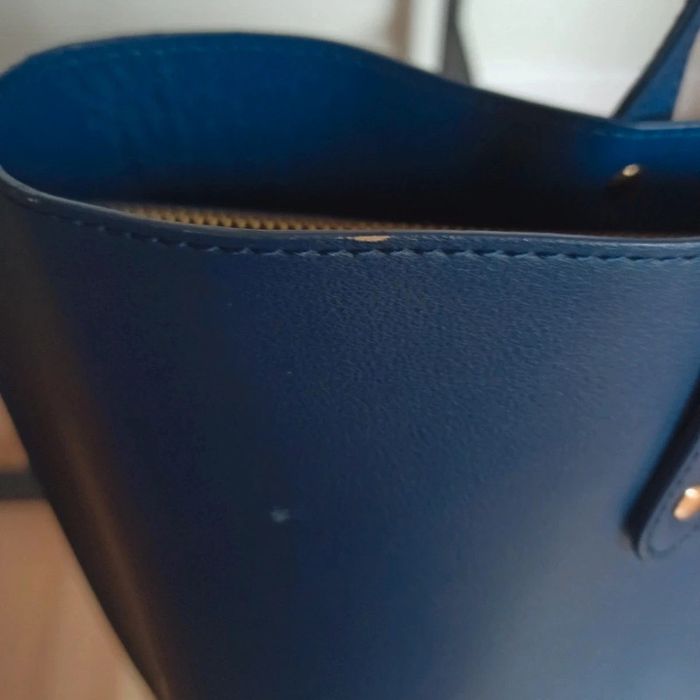 Sac de cours Galeries Lafayette poches fermeture éclair grandes anses bleu marine - photo numéro 4
