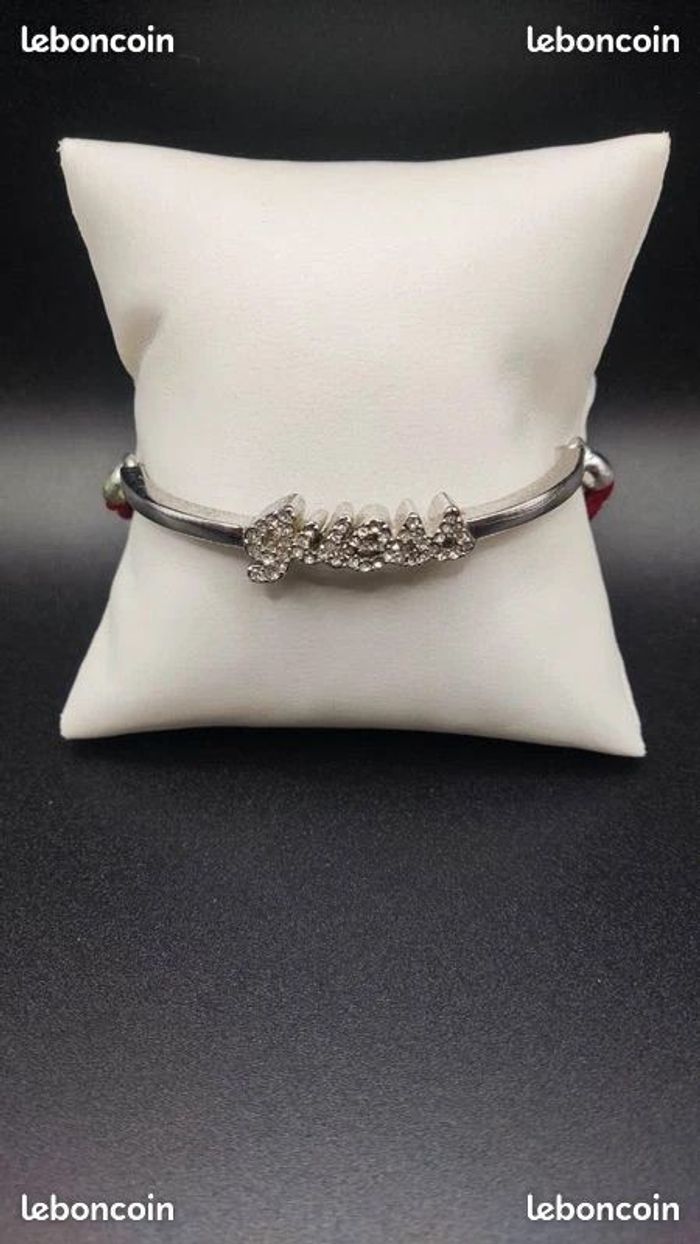 Bracelet Guess réglable avec cordon rouge - photo numéro 3
