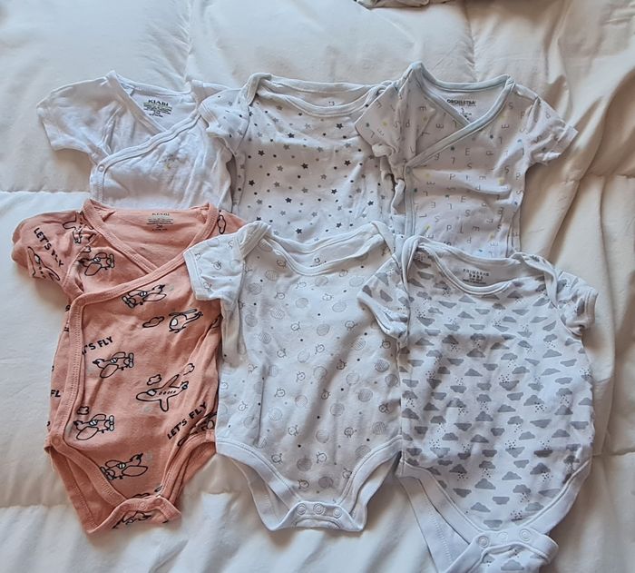 Lot de 17 bodys manches courtes 3 mois - photo numéro 4