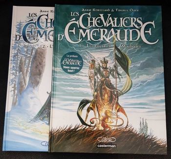 BD Chevaliers d'Émeraude (Les) - Lot Tome 1 et 2 - Anne Robillard - Tiburce Oger - Casterman